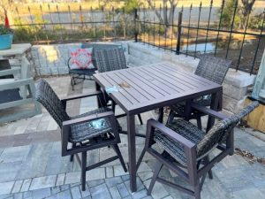 Ratana Canbria 39" Square Counter Height Table